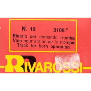 BINARIO RETTILINEO PER COMANDO TROMBA  RIVAROSSI
