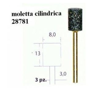 MOLE  CILINDRICHE IN CORINDONE PROXXON