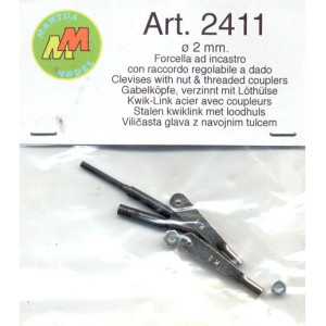 Coppia forcelle in acciaio 2mm