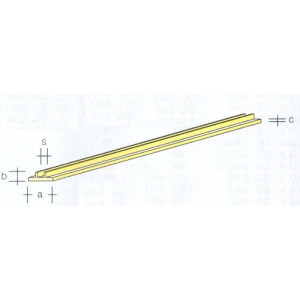 PROFILATO IN OTTONE SEZIONE A L