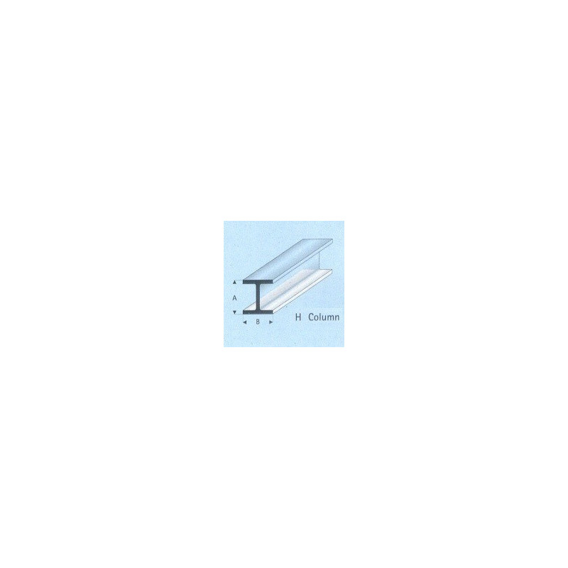 PROFILATO PLASTICA H 7x7x1000mm PROFILATO PLASTICA H 7x7x1000mm
