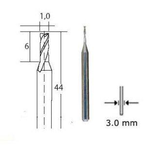 FRESA MULTIUSO A GAMBO  1mm