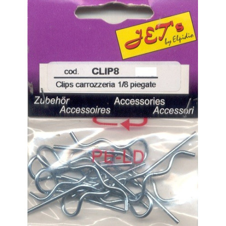 CLIPS CARRORRERI 1/8 PIEGATE