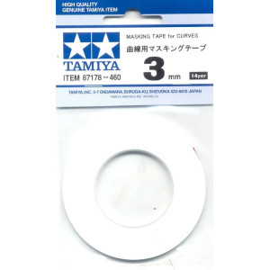 NASTRO MASCHERANTE PER CURVE 3mm   TAMIYA