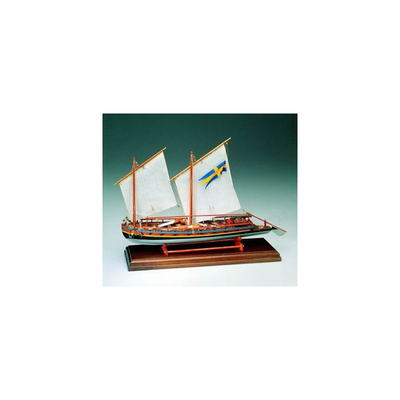 DISEGNO COSTRUTTIVO CANNONIERA SVEDESE 1775   