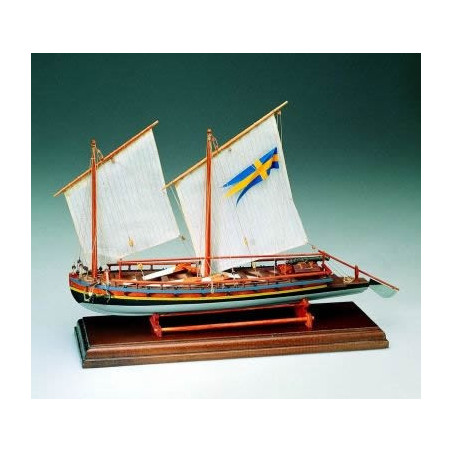 DISEGNO COSTRUTTIVO CANNONIERA SVEDESE 1775   