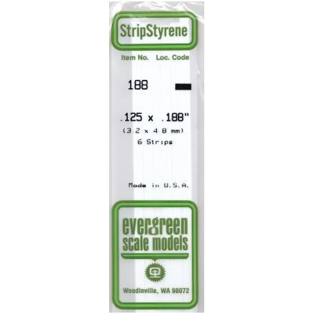 STRIPS POLISTIRENE 3,2x4mm