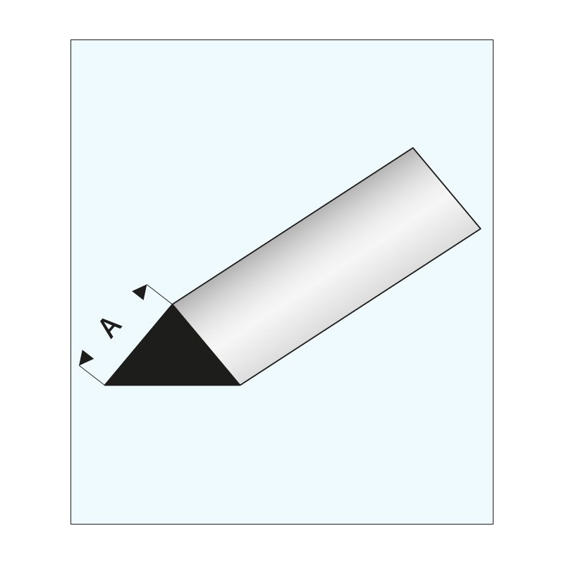 TRIANGOLO PLASTICA 90° 3x1000mm
