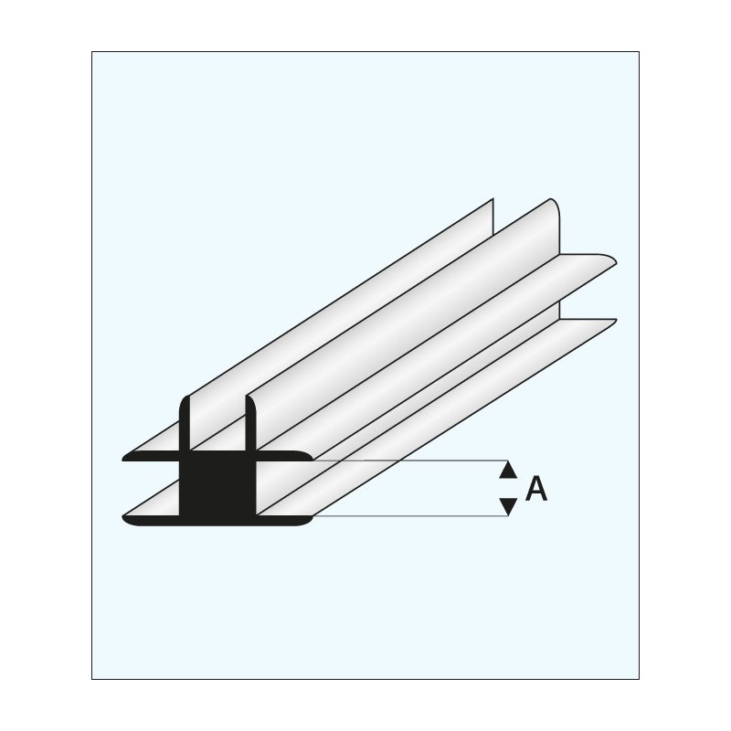 CONNETTORE A T PLASTICA 1x1000mm CONNETTORE A T PLASTICA 1x1000mm