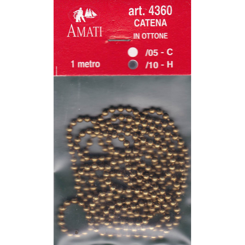 CATENA OTTONE SALDATA 3mm