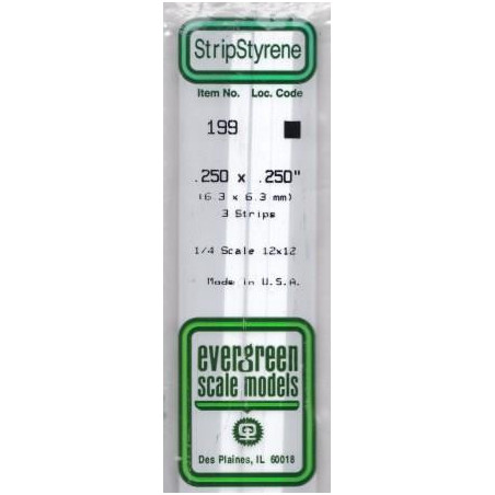 STRIPS POLISTIRENE 4,8x4,8mm