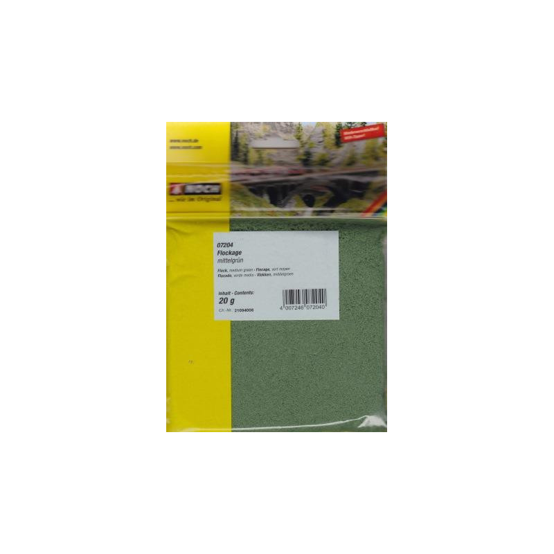 Flockage verde medio, 20g