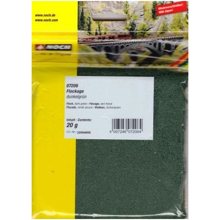 Flockage verde scuro, 20g