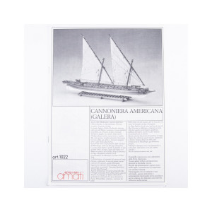 DISEGNO COSTRUTTIVO CANNONIERA AMERICANA