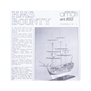 DISEGNO COSTRUTTIVO H.M.S. BOUNTY