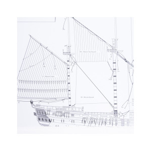DISEGNO COSTRUTTIVO H.M.S. Vanguard 