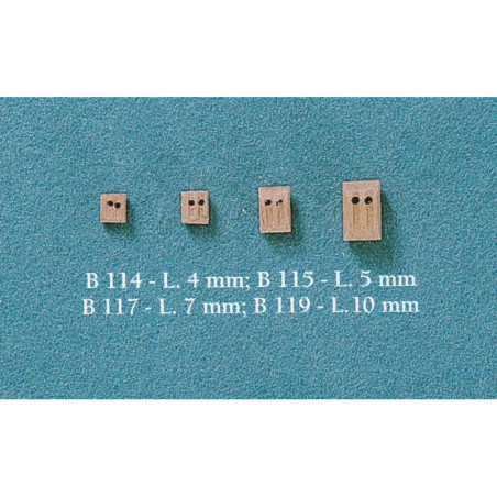 BOZZELLI IN LEGNO 2 FORI 10mm