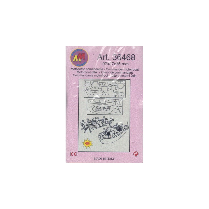MOTOSCAFO COMANDANTE VESPUCCI 97x27x35 mm