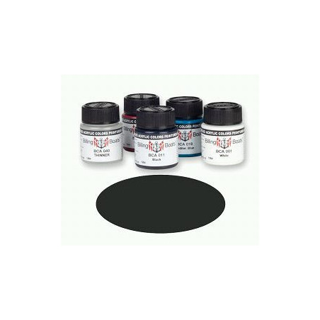 Matt Black (Flat) 22 ml Billing Boats Acryl Color