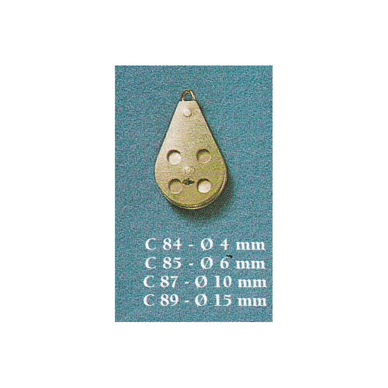 CARRUCOLA IN OTTONE 10mm