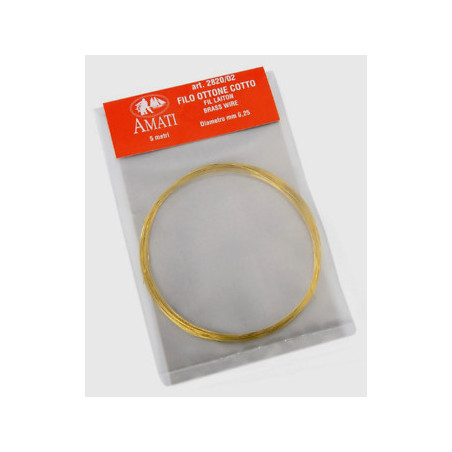 FILO DI  OTTONE COTTO 0,25mm