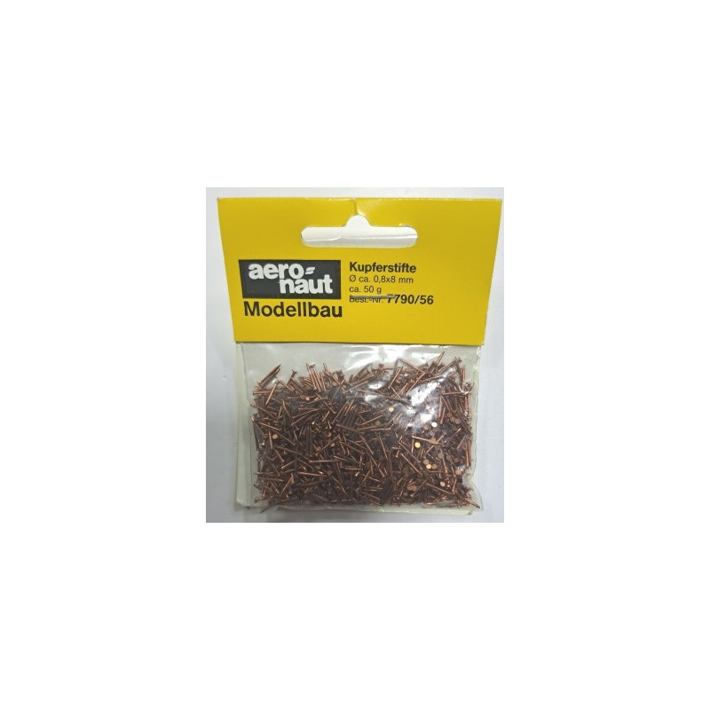 CHIODINI IN RAME 0,8x8mm