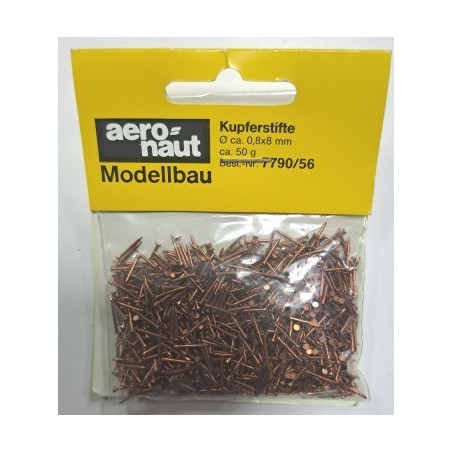 CHIODINI IN RAME 0,8x8mm