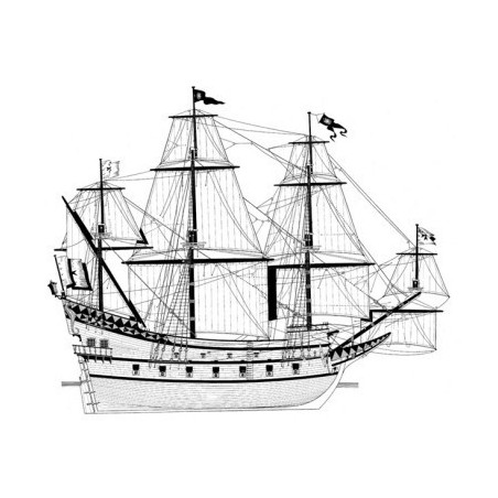 DISEGNO COSTRUTTIVO GALEONE LIVORNO