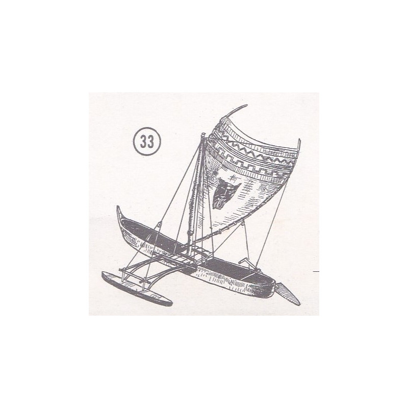 DISEGNO COSTRUTTIVO OUTRIGGER POLINESIANO