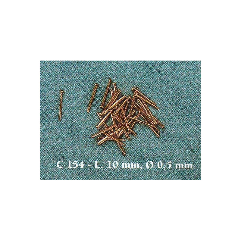 CHIODINI IN RAME 0,5x10mm