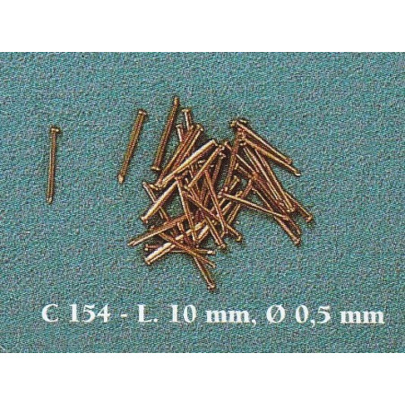 CHIODINI IN RAME 0,5x10mm