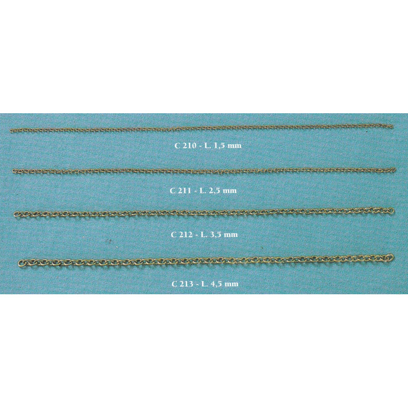 CATENA OTTONE SALDATA 4,5mm