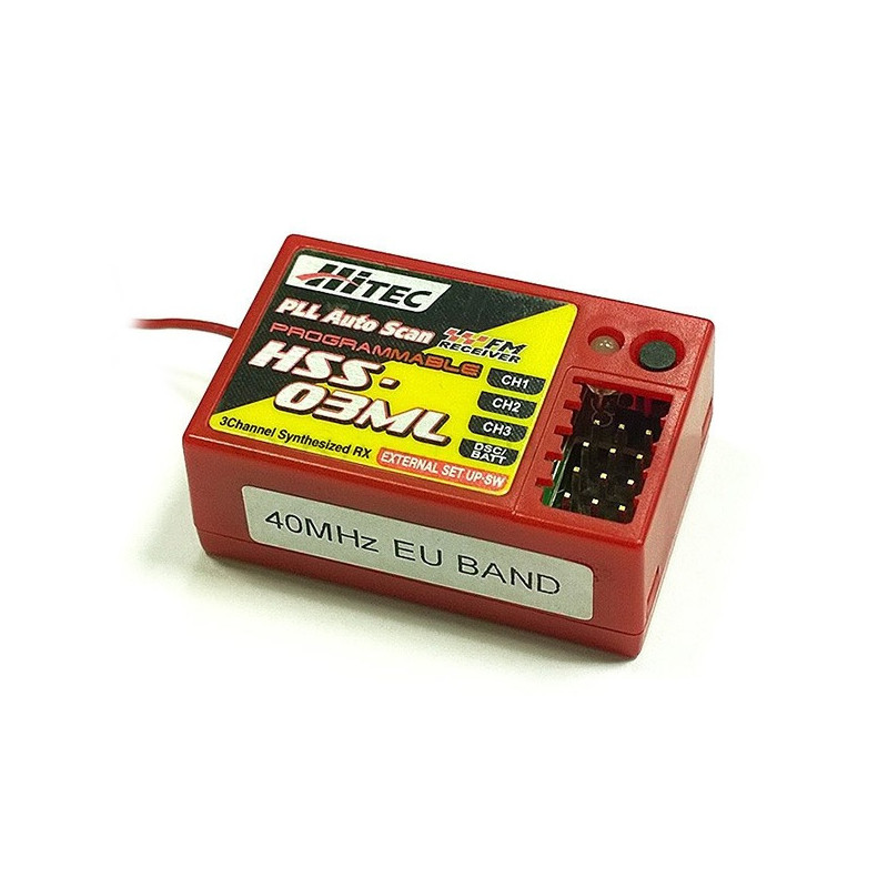 Hitec HSS-03ML IPD PLL SINTHESIZED 3CH Receiver FM 40MHZ Hitec HSS-03ML IPD PLL SINTHESIZED 3CH Receiver FM 40MHZ