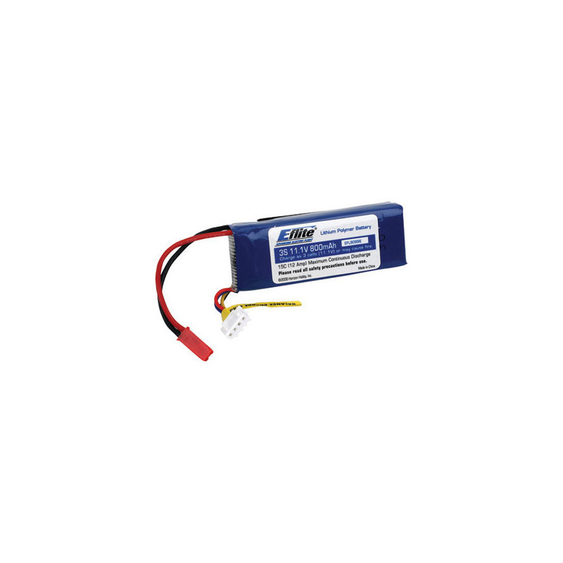 E-flite LiPo Battery 11.1V 800mAh 15C JST E-flite LiPo Battery 11.1V 800mAh 15C JST