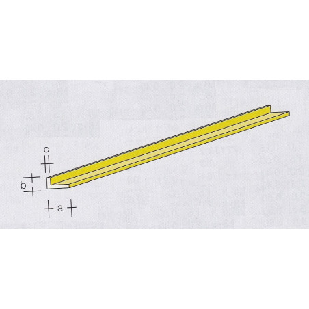PROFILATO IN OTTONE A L 5x2x1000