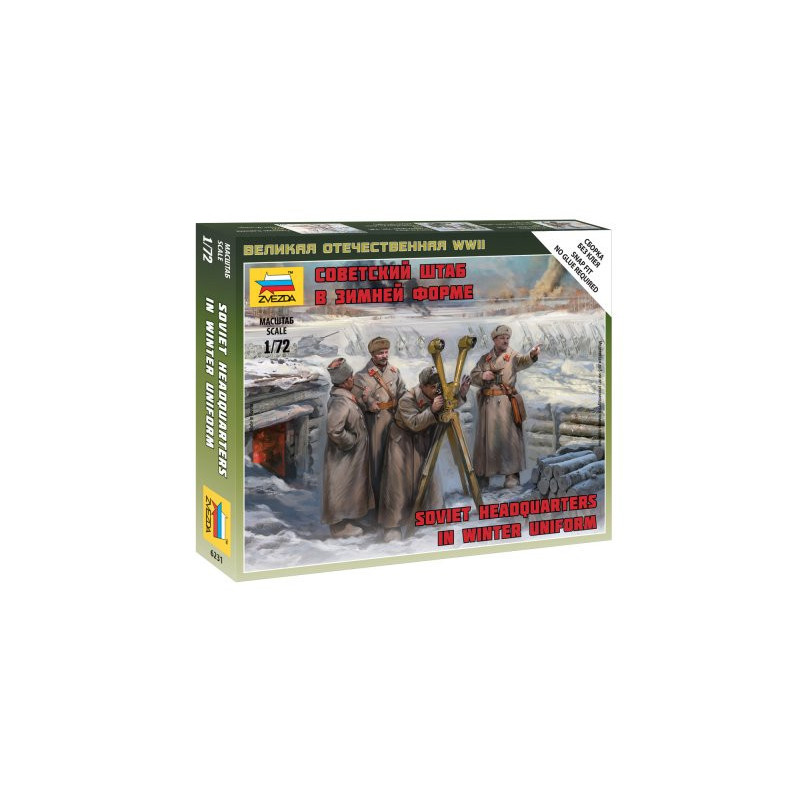 Soviet headquarters in winter uniform