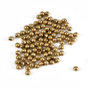 PALLINA IN OTTONE 3,5mm CON FORO