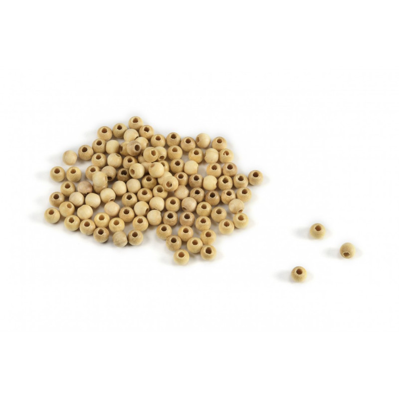 PALLINA IN LEGNO 2mm CON FORO
