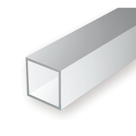 TUBO QUADRO POLISTIRENE 9,5x9,5mm