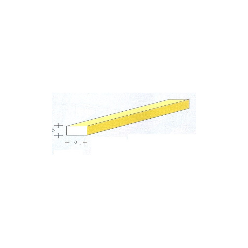 RETTANGOLO IN OTTONE 3x5x1000