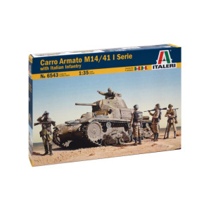 CARRO ARMATO M14/41 l SERIE with ITALIAN INFANTRY