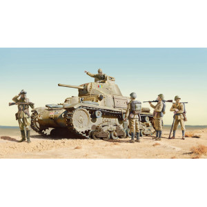 CARRO ARMATO M14/41 l SERIE with ITALIAN INFANTRY