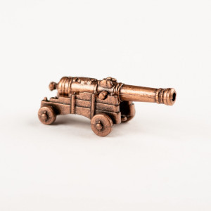 CANNONE DECORATO CON AFFUSTO 30mm