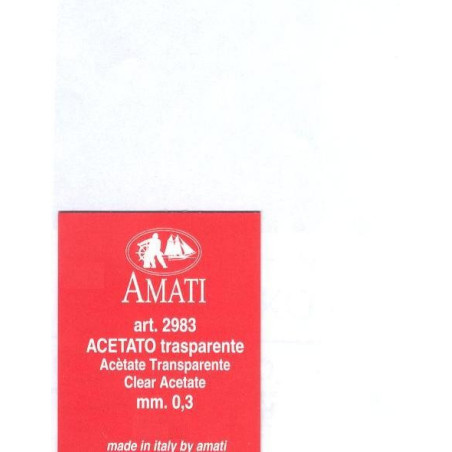 FOGLIO ACETATO TRASPARENTE 0,3mm
