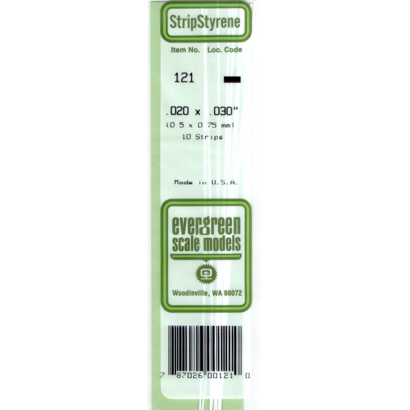 STRIPS POLISTIRENE 0.25x1,5mm STRIPS POLISTIRENE 0.25x1,5mm