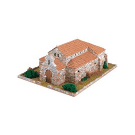 DOMUS-KITS Domus Kits40075 1:50 Scale Romanica 1 St. Pere Churche Model  (1986-Piece)