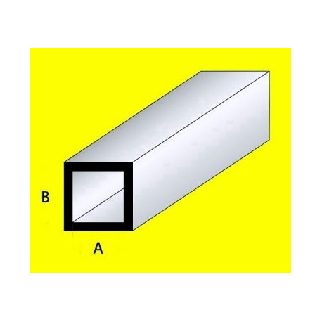 TUBO QUADRO IN OTTONE 3x3x500