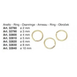 ANELLI IN OTTONE 6mm