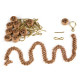 Landre con catena e bigotta mm.7