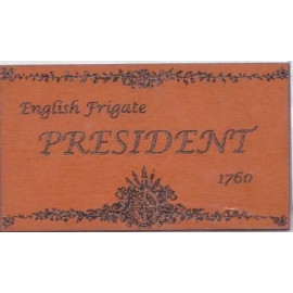 Targhetta legno President